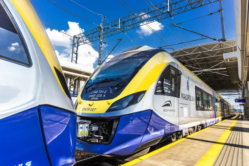 Один из транспортных проектов — прямое и быстрое железнодорожное соединение между Краковом, Освенцимом и Закопане. Фото: funduszeeuropejskie.gov.pl