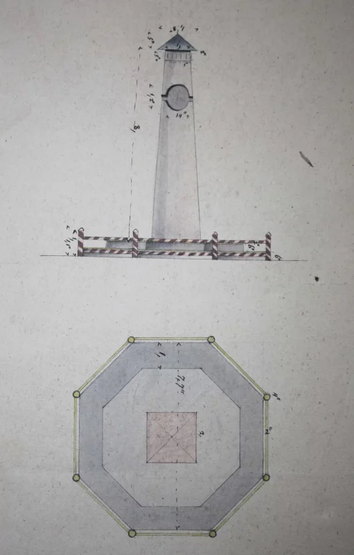 Пограничный столб возле Лососно, нач. ХІХ в.