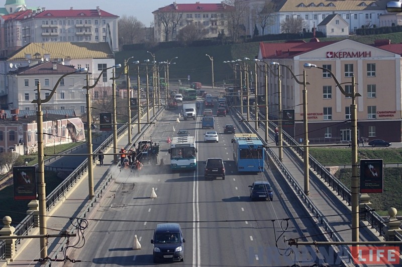 Фотофакт: Как ремонтируют Старый мост в Гродно Фотофакт: Как ремонтируют Старый мост в Гродно