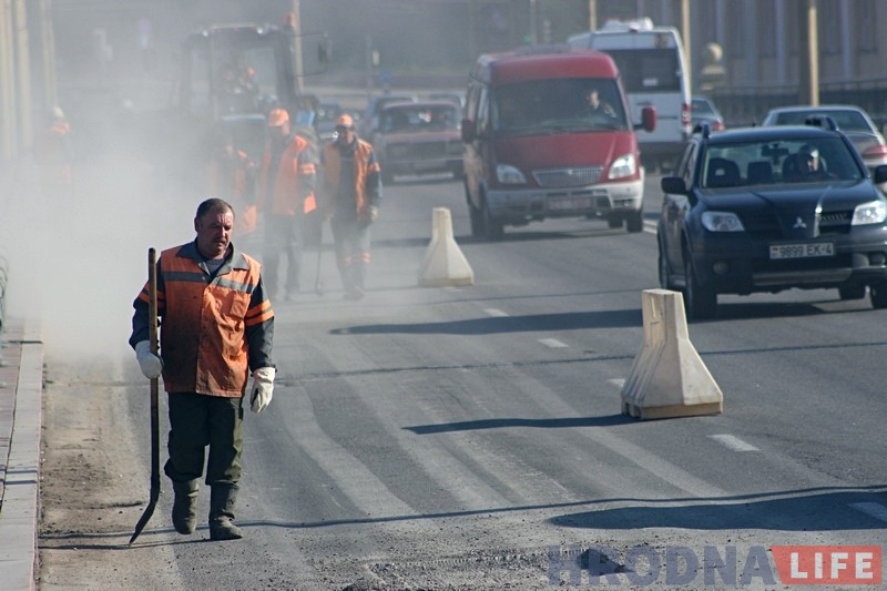 Фотофакт: Как ремонтируют Старый мост в Гродно Фотофакт: Как ремонтируют Старый мост в Гродно