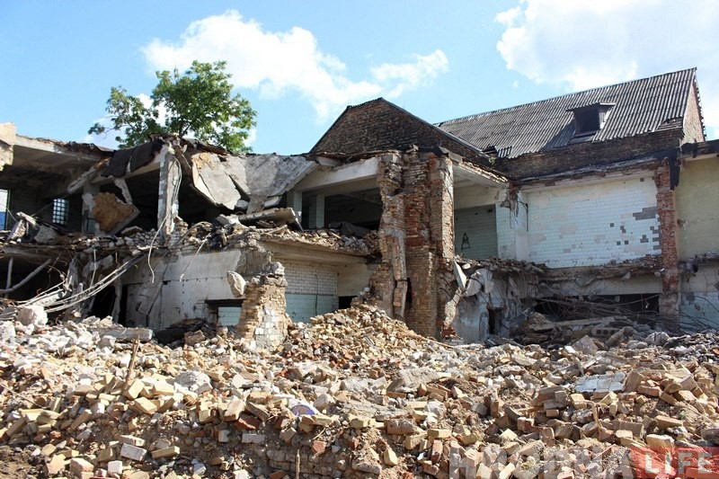 Бывший Гродненский кожевенный завод на Горновых пошел под снос Бывший Гродненский кожевенный завод на Горновых пошел под снос