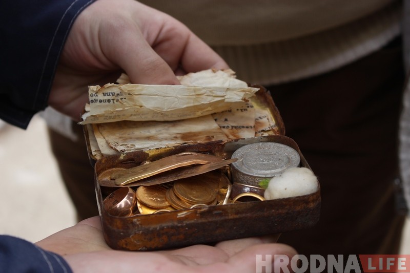 В центре Гродно нашли еврейский клад времен Второй мировой В центре Гродно нашли еврейский клад времен Второй мировой