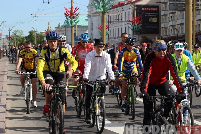 Рекордное количество гродненцев проехали по улицам города Рекордное количество гродненцев проехали по улицам города