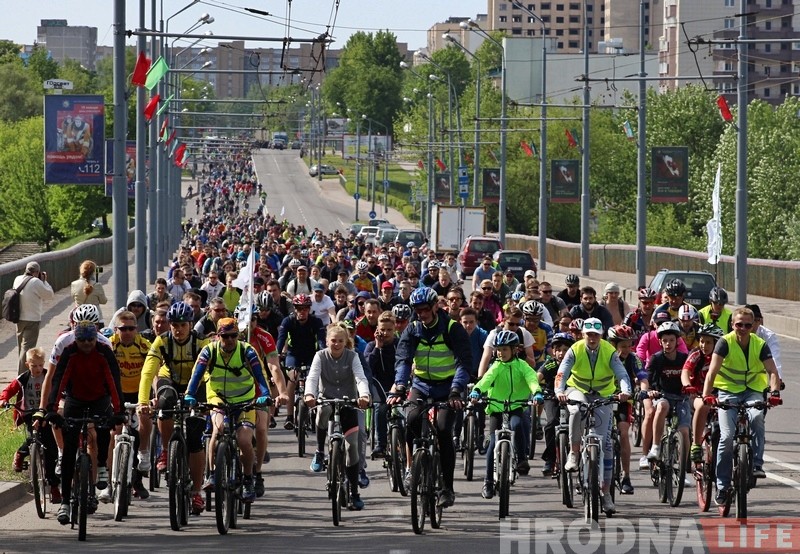 Рекордное количество гродненцев проехали по улицам города Рекордное количество гродненцев проехали по улицам города