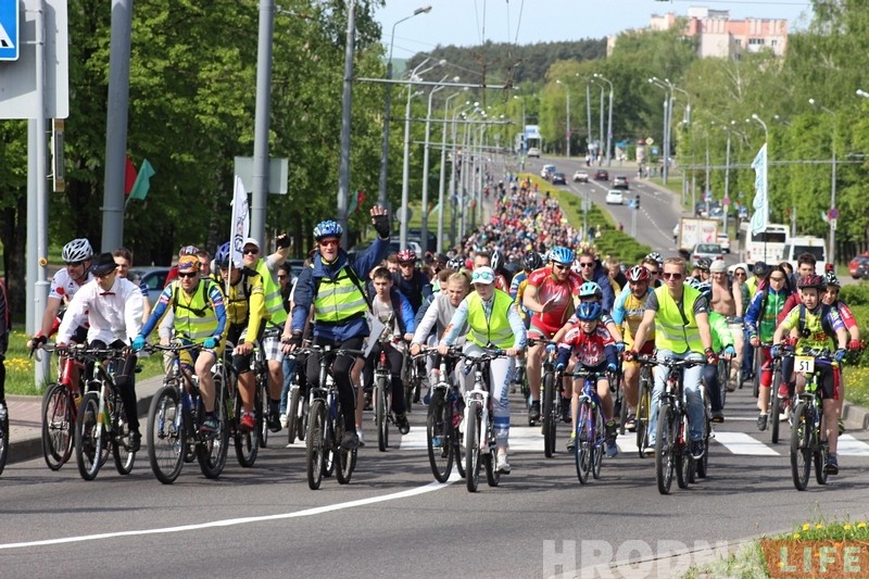 Рекордное количество гродненцев проехали по улицам города Рекордное количество гродненцев проехали по улицам города