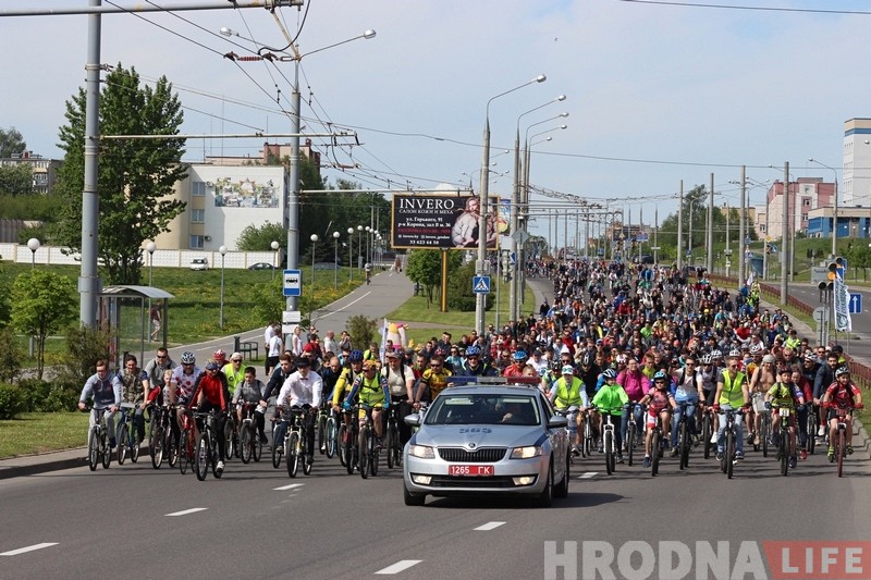 Рекордное количество гродненцев проехали по улицам города Рекордное количество гродненцев проехали по улицам города