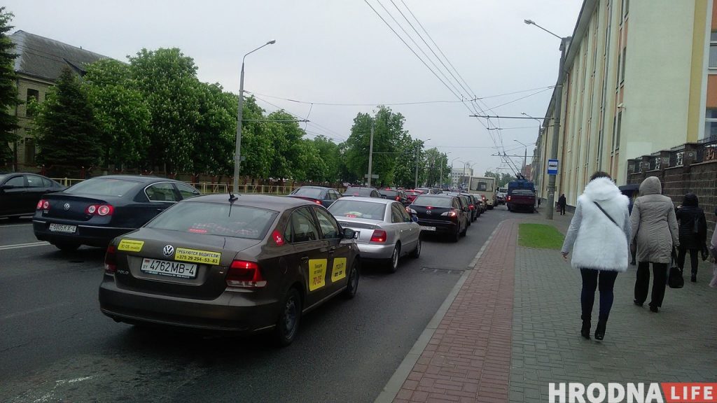 Смотрите, какая пробка была в Гродно 15 мая
