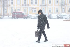 Дождались? В Гродно выпал снег и он уже тает Дождались? В Гродно выпал снег и он уже тает