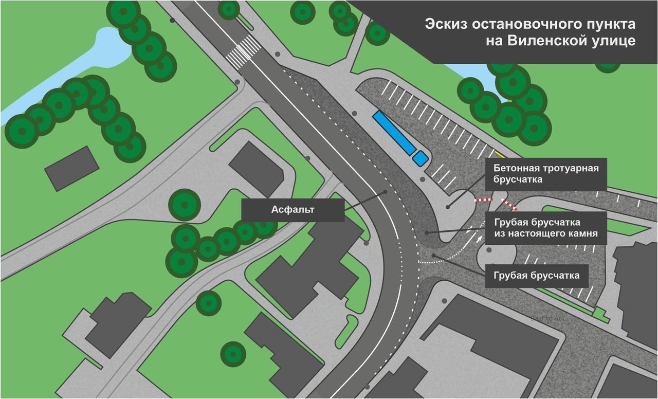Гродзенец прапануе зрабіць на Віленскай новы прыпынак. Глядзіце, дзе