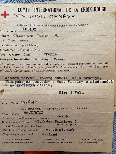 "Бабуля перад смерцю сказала, што яна яўрэйка". У Парыжы знайшлі лісты з Гродна 1930-40-х