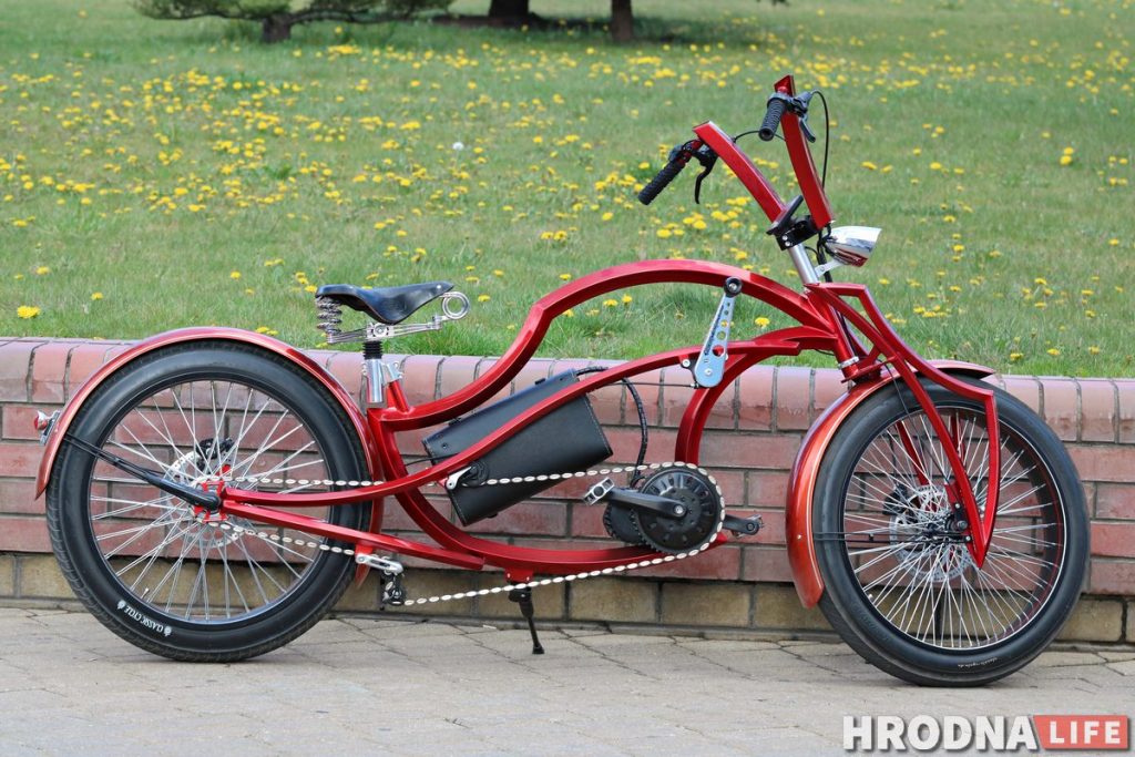 "Чырвоная маланка". Гродзенец сам сабраў электрабайк за 6000 долараў