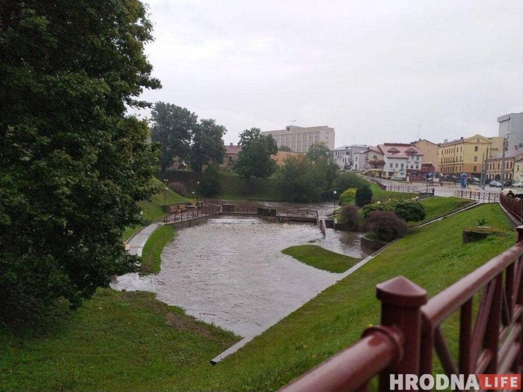Гродно затопило. Как выглядел город 30 августа