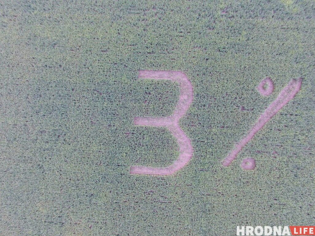 Глядзіце, які надпіс з'явіўся на полі каля Шчучына