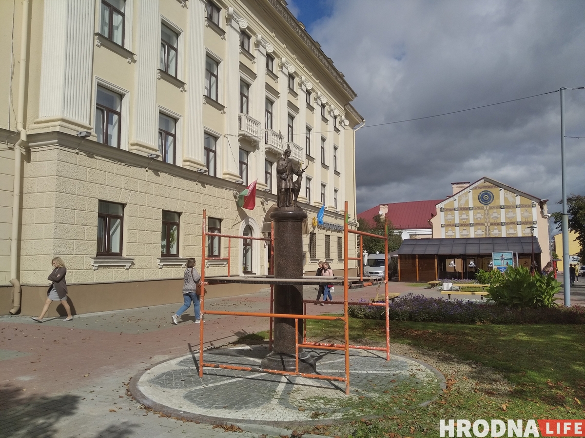 Скульптуру Святога Губерта ўсталявалі ў Гродне