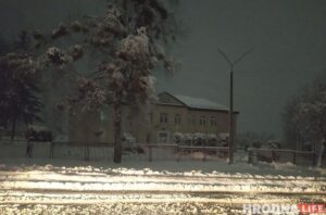 Жители Лососно остались без электричества из-за погоды Школа №19 в Лососно