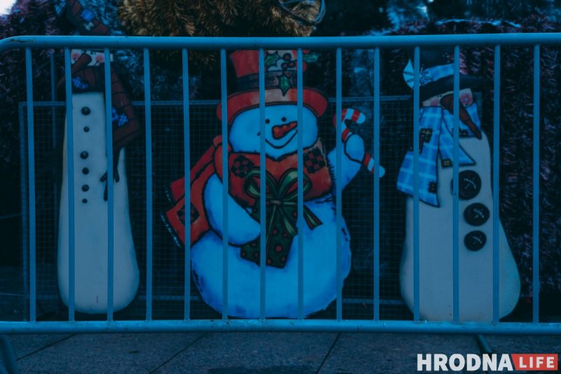 украшения к Новому году в Гродно