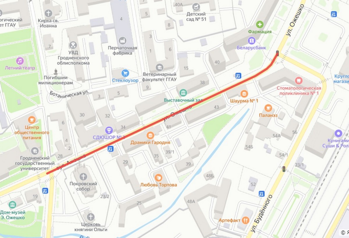 Снова смена маршрутов. На два месяца закроют Ожешко