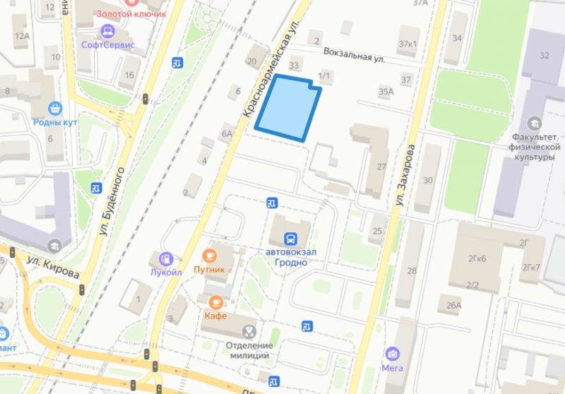 За автовокзалом решили построить новое общественное здание (обновлено)