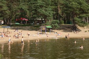 Пляж на Юбилейном озере в Гродно