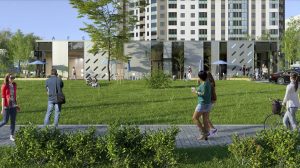 На пустыре у мини-рынка "Девятовка" построят стильное кафе с террасами. Проект разработала минская мастерская Візуалізацыя новага кафэ на Дзевятоўцы. Распрацоўшчык праекта: ТАА АС Груп Праект | ASGP Architects