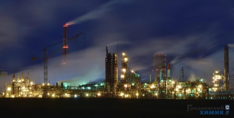 Из-за отключения электричества временно остановился "Гродно Азот" Трубы Гродно Азот