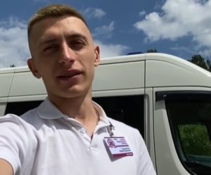 Медики в Гродно перекрыли движение. Водитель троллейбуса остался недоволен Юрий Гришкевич