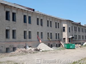 В казармах на Щорса в Гродно начали строительные работы