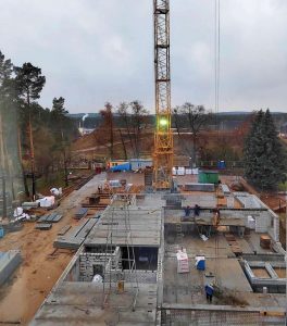 строительство нового корпуса Гродненского областного клинического кардиологического центра