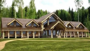 На Августовском канале появятся гостиница и поле для гольфа Рендер проекта гостиницы в парке "Августовский канал". Источник: grodnoinvest.by