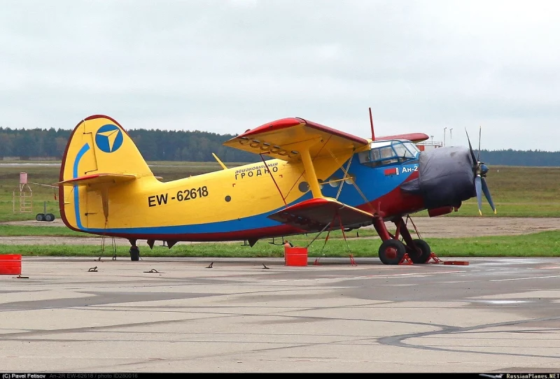 Модель самолета EW-62618, выставленного на аукцион авиакомпанией Гродно. Источник: russianplanes.net