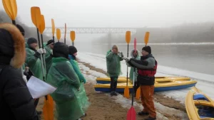 Гродненцы преодолели первый этап велотура вокруг Балтики Зимний сплав на байдарках по Неману
