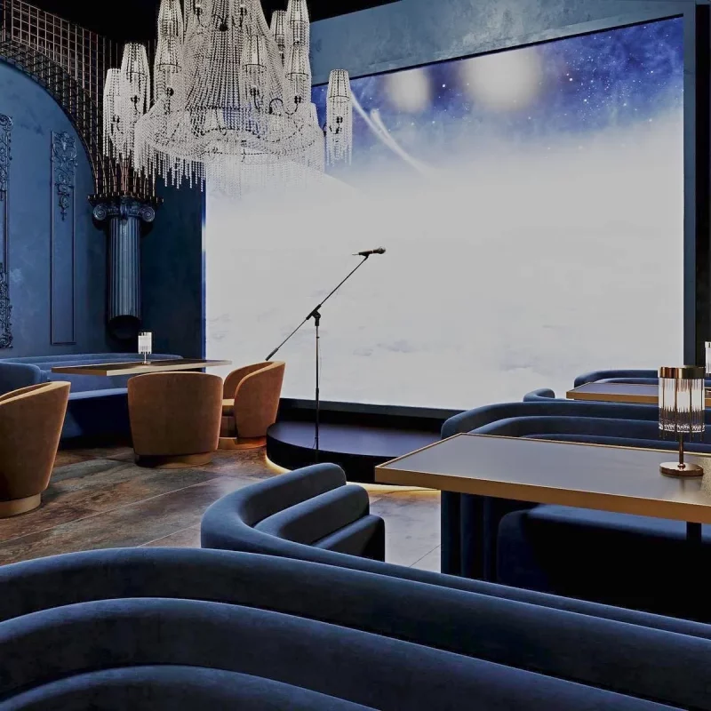 Интерьер караоке-клуба "Ворона". Источник: Instagram vorona.karaokeclub