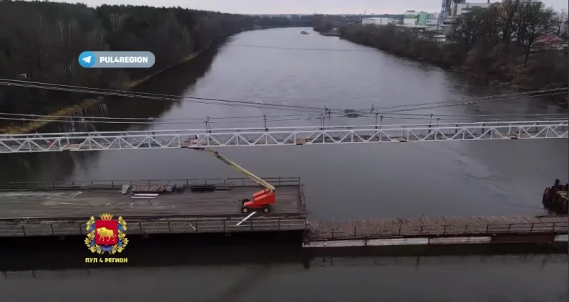 Реконструкция подвесного моста через Неман.