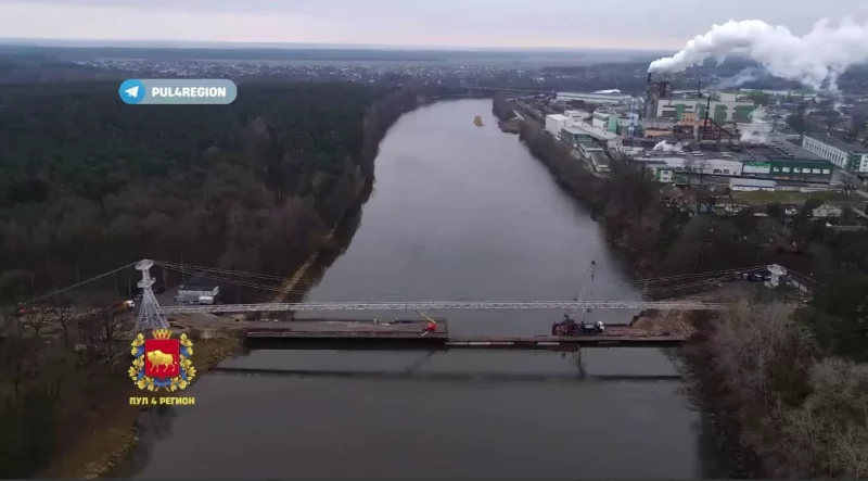 Реконструкция подвесного моста через Неман.