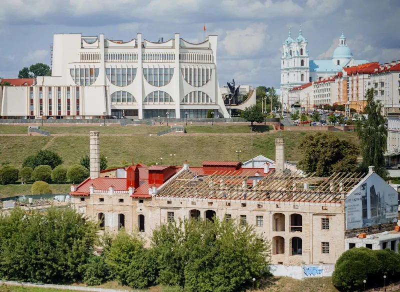 Пивзавод и драмтеатр Гродно