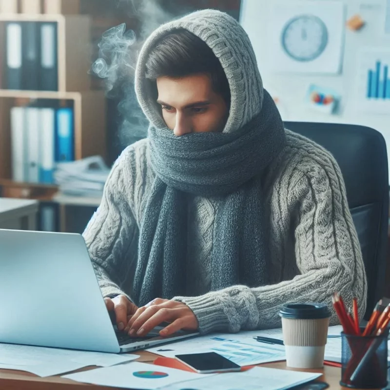 Если холодно - звоните на "горячую линию". В профсоюзе рассказали, какая температура должна быть на работе холод на работе