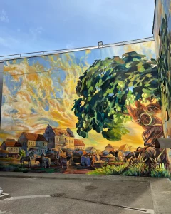 Мурал на "Музее Лидского бровара"