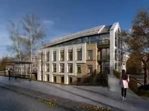 Архитектор показал, как после перестройки будет выглядеть заброшенный дом на Будённого Проект перестройки дома на Будённого, 52 в Гродно. Фото: instagram.com/intelstock