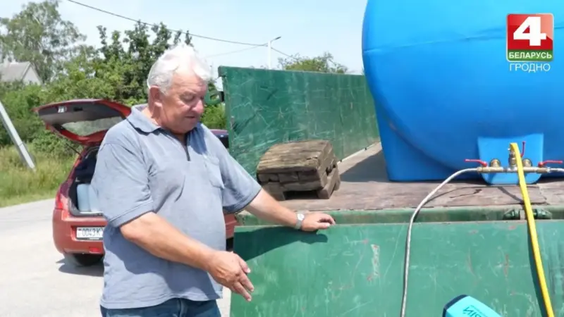 В деревне под Гродно 12 дней нет воды: ее подключат к городской магистрали, но это временная мера