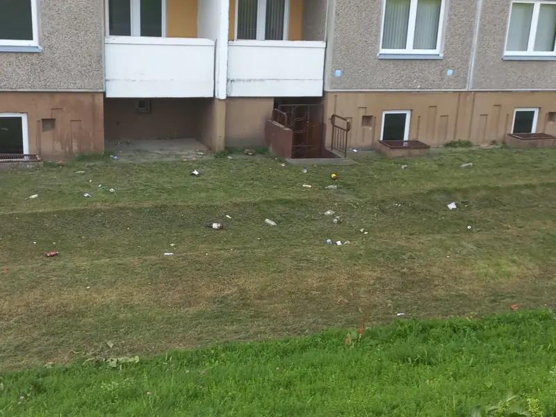 Гродненец в соцсетях пожаловался на мусор у общежития — проблему решили быстро