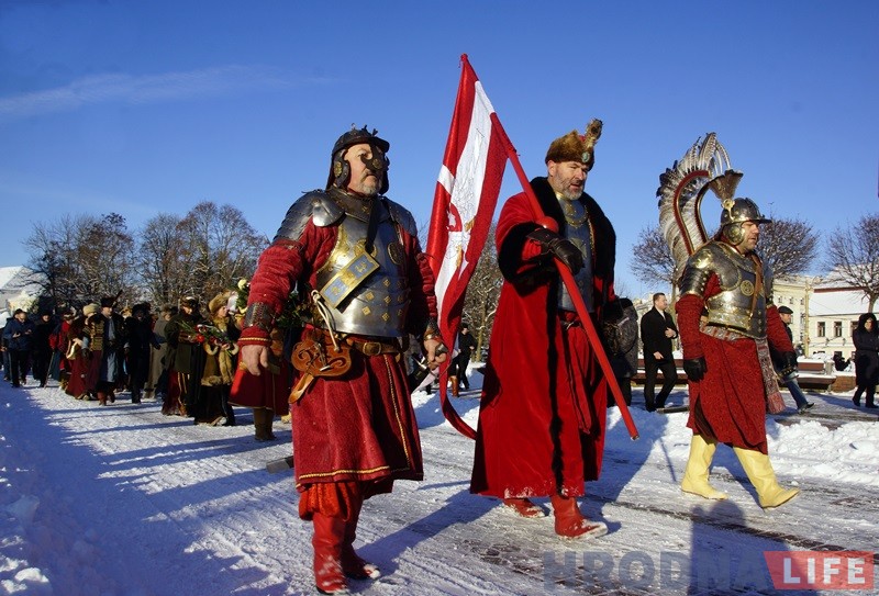Шэсце ў гонар Стэфана Баторыя прайшло ад замку да Фарнага касцёла Шэсце ў гонар Стэфана Баторыя прайшло ад замку да Фарнага касцёла