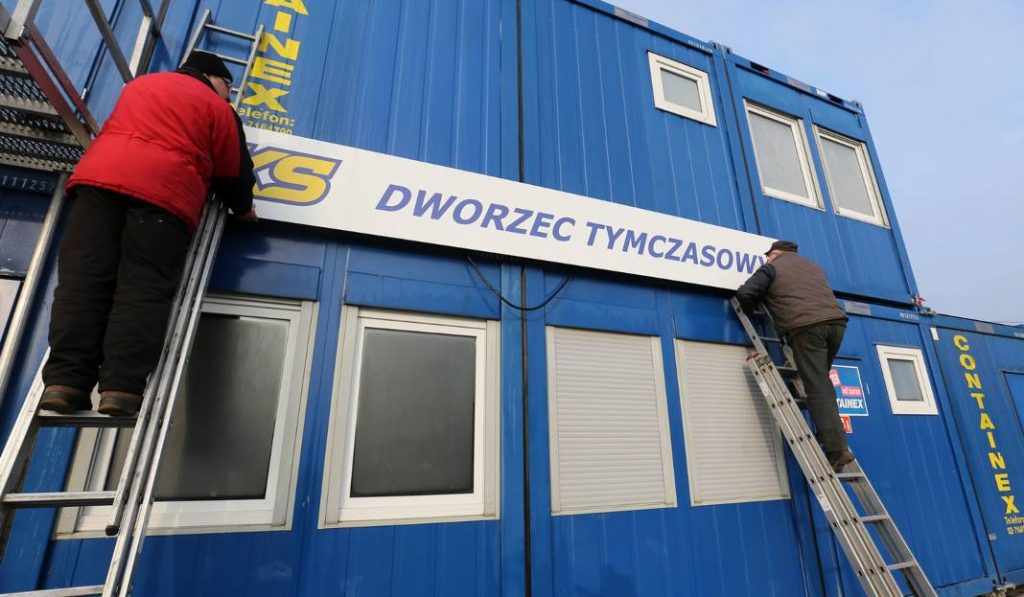 У Беластоку адкрываюць часовы аўтавакзал