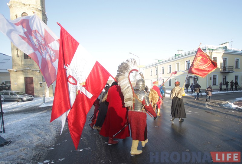 Шэсце ў гонар Стэфана Баторыя прайшло ад замку да Фарнага касцёла Шэсце ў гонар Стэфана Баторыя прайшло ад замку да Фарнага касцёла