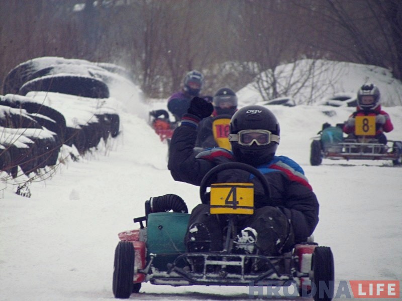 Аматары картынгу ў Гродне адкрылі зімовы сезон Аматары картынгу ў Гродне адкрылі зімовы сезон
