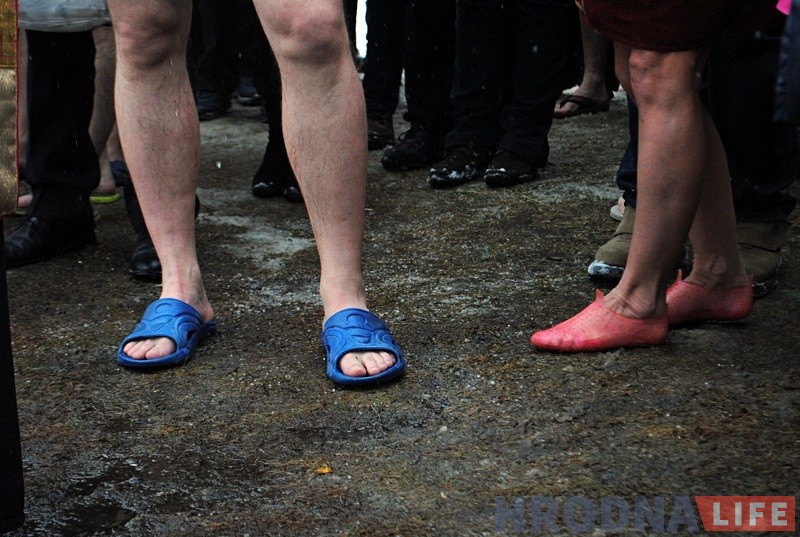 Гродзенцы на Юбілейным возеры святкавалі Вадохрышча Гродзенцы на Юбілейным возеры святкавалі Вадохрышча