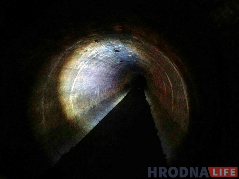 Невядомы падземны Гродна: дзігер паказаў самы доўгі калектар у горадзе Невядомы падземны Гродна: дзігер паказаў самы доўгі калектар у горадзе