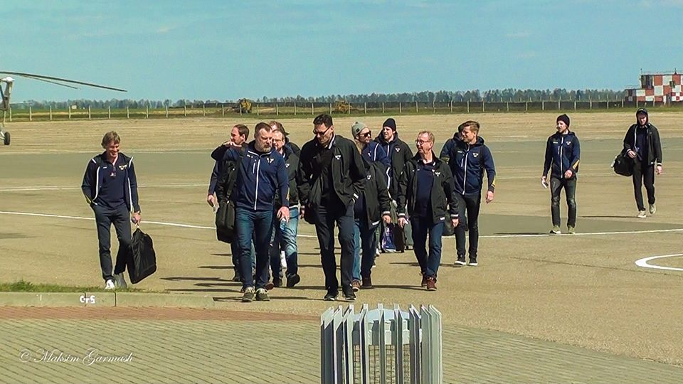 Зборная Швецыі па хакеі прыляцела ў Гродна і пазмагаецца з Беларуссю Зборная Швецыі па хакеі прыляцела ў Гродна і пазмагаецца з Беларуссю