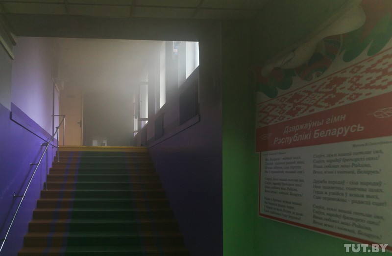 У цэнтры Гродна гарэла школа, эвакуіраваны 93 чалавекі