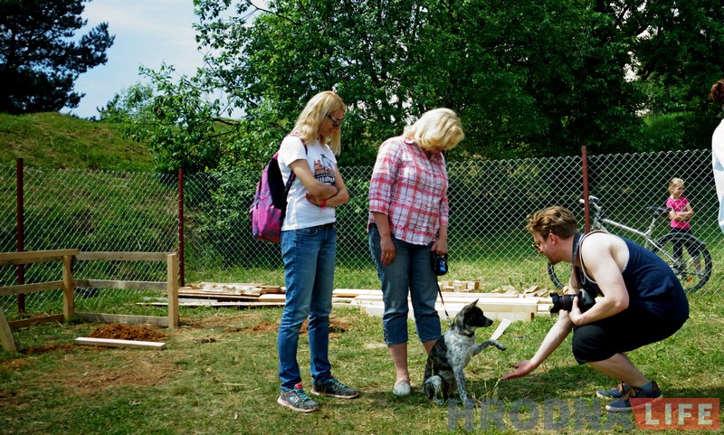 “Карыстайцеся, гэта для вас!” На Вішняўцы адсвяткавалі адкрыццё пляцоўкі для сабак