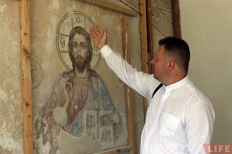 Старыя роспісы, знойдзеныя на тэрыторыі Архірэйскага падворка, чакае кансервацыя